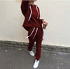 2018 Autumn Tracksuit Long Sleeve Thicken Hooded Sweatshirts 2 Piece Set Casual Sport Suit Women Tracksuit Set