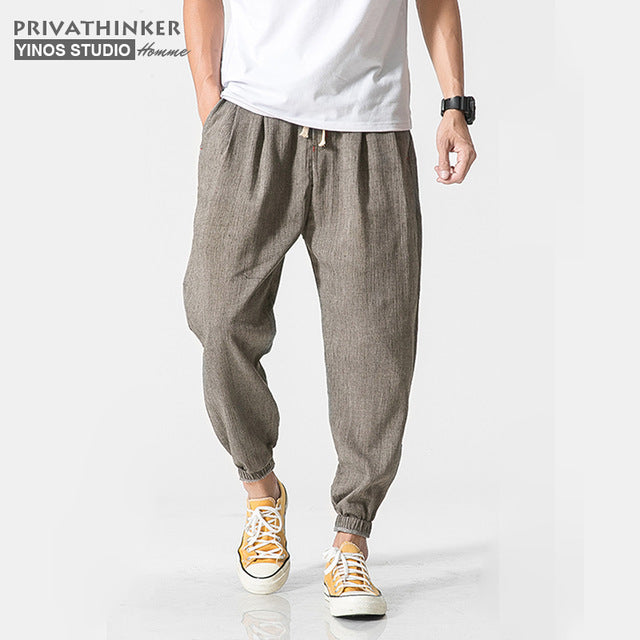 Casual Harem Pants Men Jogger Pants Men Fitness Trousers Male Chinese Traditional Harajuku 2019 Summer Clothe