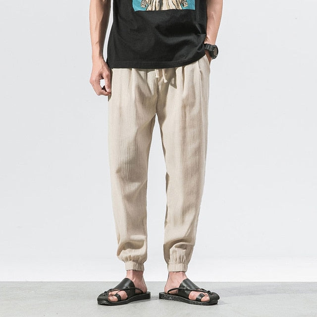 Casual Harem Pants Men Jogger Pants Men Fitness Trousers Male Chinese Traditional Harajuku 2019 Summer Clothe